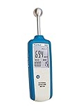 Peaktech 5201 – Misuratore di Umidità, Igrometro per Edilizia, Indicatore di Umidità del Legno, Parete, Gesso, Gesso, Muratura - Profondità di Misurazione: 20-40 mm, Blu