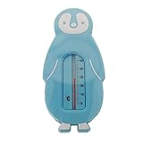 Termometro Ambiente Interno, Termometro Da Parete, Lunga 15cm, 0°C -50°C, Forma Simpatica a Tema Animale (Pinguino Blu)