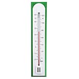 Termometro per ambienti accurato, per misurare la temperatura ambiente, per casa, ufficio, giardino o serra, facile da montare alla parete (verde)