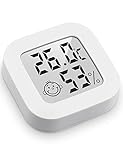 Mini Igrometro Termometro Digitale, Termometro Ambiente con Livello di Comfort, Monitor di Temperatura e umidità, Termometro da Interno per Serra, Stanza, Casa