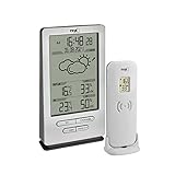 TFA Dostmann stazione meteo Xena, 35.1162.54, con sensore esterno, wireless, comfort del clima interna, previsioni del tempo, orologio con data completa, argento