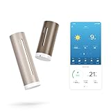 Netatmo Stazione Meteo ORIGINAL 2ª generazione | Interni & Esterni | Temperatura, Umidità, Qualità aria, UV, Pollini, Previsioni Meteo | Compatibile Apple Home, Alexa, Google Home - Sabbia - NWS-S-EC