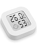Mini Igrometro Termometro Digitale, Termometro Ambiente con Livello di Comfort, Monitor di Temperatura e umidità, Termometro da Interno per Serra, Stanza, Casa