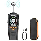 Proster Misuratore di Umidità Ricaricabile Rivelatore di Umidità Igrometro Senza Ago per Pareti con Schermo LCD a Colori Allarme Indicatore di Umidità 5-40 mm per Legno Edilizia Calcestruzzo