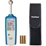 Peaktech 5201 – Misuratore di Umidità, Igrometro per Edilizia, Indicatore di Umidità del Legno, Parete, Gesso, Gesso, Muratura - Profondità di Misurazione: 20-40 mm, Blu