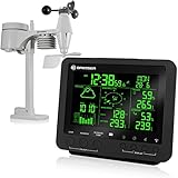 BRESSER 5-in-1 Centro meteo professionale con display di 256 colori nero