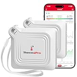 ThermoPro Igrometro Umidità Casa Bluetooth 80M Termometro Ambiente Interno Igrometro Temperatura e Umidità Monitor App Controllato 2 Anni Archiviazione Dati Esportazione Adatto per Serra Stanza TP351