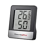 ThermoPro TP49 Piccolo igrometro digitale per interni, termometro d'atmosfera, monitor di temperatura e umidometro per il benessere in ufficio e in casa