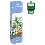 Dr.meter Igrometro per Piante, 27CM Misuratore Umidità Terreno Suolo Acqua Monitor di Giardinaggio, Agricoltura, Piante da Interno ed Esterno (Nessuna Batteria Necessaria)