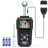 Misuratore di Umidità, MESTEK Igrometro,2 in 1 Misuratore Umidità Muri con LCD a Colori e Allarme Acustico, Profondità di Analisi 20-40 mm,per Legni, Parete, Pavimenti, Legno, Gesso
