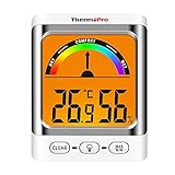 ThermoPro TP52 Termometro Igrometro Interno Digitale Misuratore di Temperatura e Umidità Ambiente Termoigrometro Professionale per Casa con Indicatore del Livello di Comfort dell'Umidità