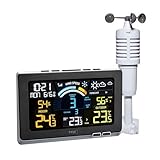 TFA Dostmann stazione meteo con sensore esterno radio SPRING BREEZE, 35.1140.01, con display a colori, previsioni meteo con limiti/simboli di allarme, con sensore esterno, nero
