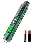 Misuratore di Umidità del Legno, TESMEN TWM-186 Misuratore di Umidità a Penna Portatile o a Spillo con 2 Modalità 7 Livelli di Calibrazione per Legna da Ardere Legname Mattoni Pavimenti Pareti – Verde
