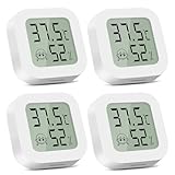CNMTCCO 2 Piccolo Igrometro Imidità Casa per Interni Digitale Termometro Ambiente Interno Monitor di Temperatura e umidometro per uffici e case