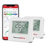ThermoPro TP357 260FT Termometro da casa Bluetooth per interni con monitor remoto di temperatura e umidità e APP intelligente