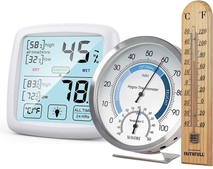 Accurate stanza termometro indoor e outdoor per misurare la temperatura dell'ambiente nel 